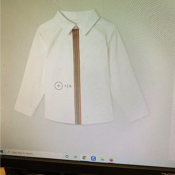 White Burberry shirt wore twice only - Picture 5 of 5